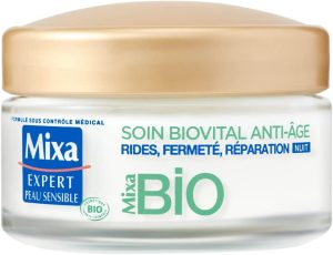 La crème de nuit anti-âge Mixa BIO