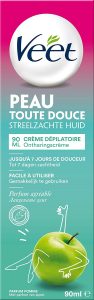 La crème dépilatoire Parfum Pomme Veet