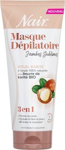 La crème dépilatoire au beurre de karité bio NAIR
