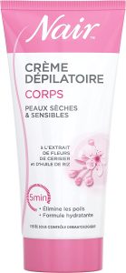 La crème dépilatoire et hydratante Nair