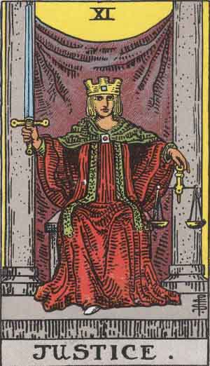La Justice Tarot Card